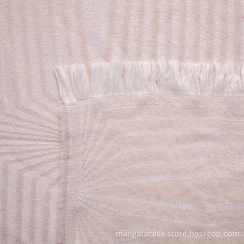 Lightweight Super Soft Woven Blanket with Tassel